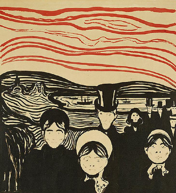 Angstgefühl od Edvard Munch