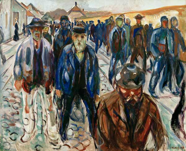 Workers on the way home od Edvard Munch
