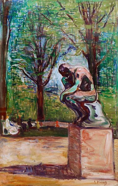 Rodin’s Thinker od Edvard Munch
