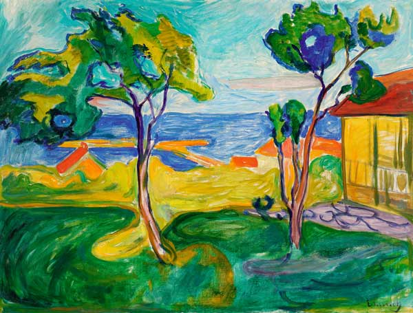Der Garten in Åsgårdstrand od Edvard Munch