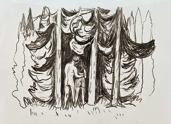 The Forest from Alpha og Omega od Edvard Munch