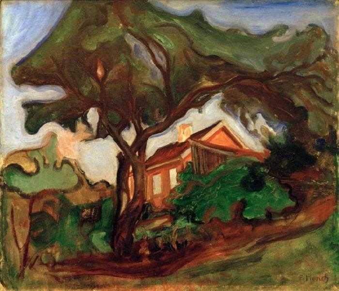 The apple tree (landscape) od Edvard Munch
