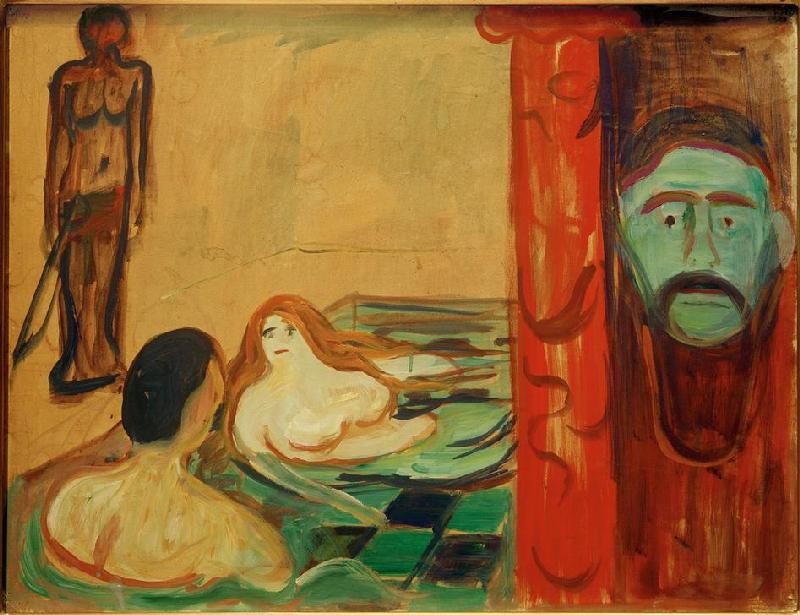Jealousy in  the Bath od Edvard Munch