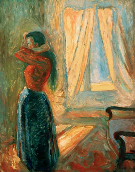 Femme à sa toilette od Edvard Munch