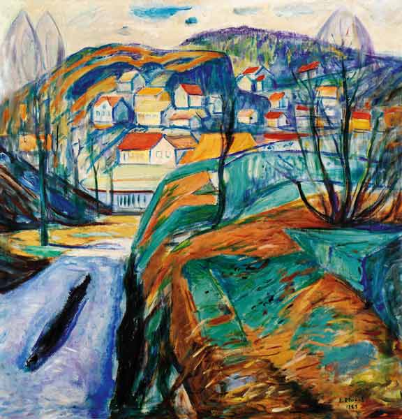 Frühling in Kragero od Edvard Munch
