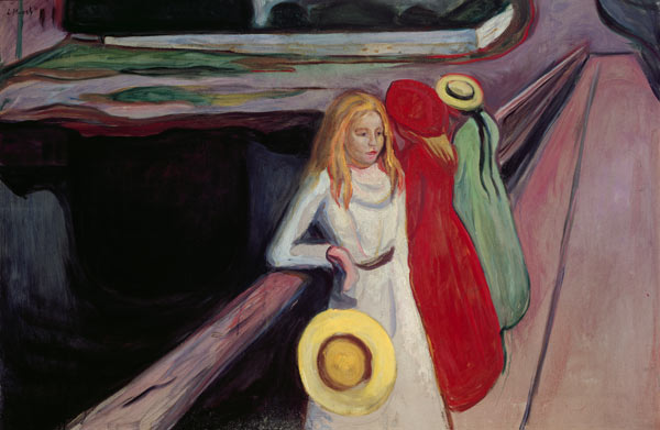 Girl on a Bridge od Edvard Munch