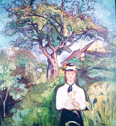Girl under Apple Tree od Edvard Munch