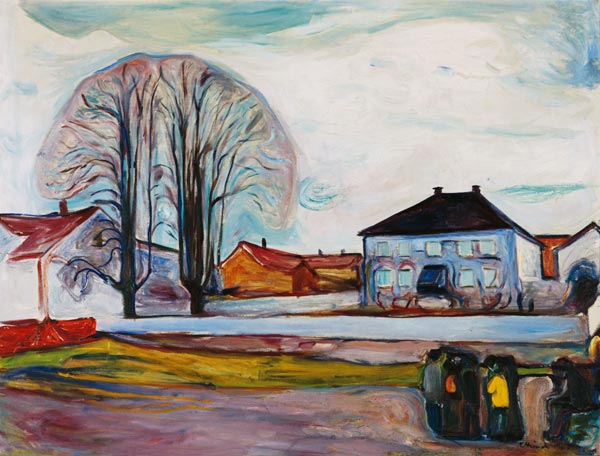 House in Aasgaardstrand od Edvard Munch