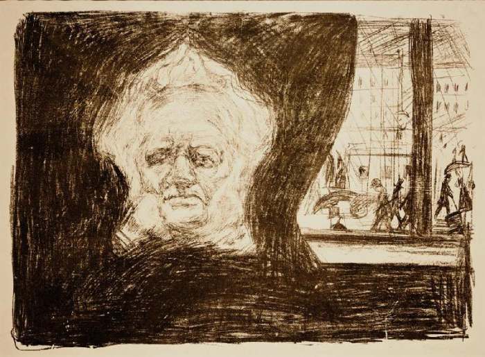 Ibsen in the Cafe of the Grand Hotel od Edvard Munch