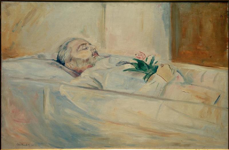 John Hazeland on his Deathbed od Edvard Munch