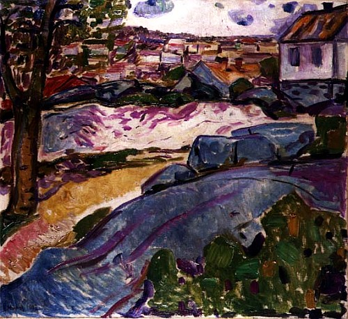 Landscape at Kragero od Edvard Munch