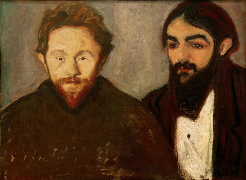 Paul Herrmann and Paul Contard od Edvard Munch