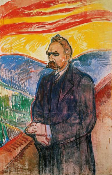 Portrait of Friedrich Nietzsche od Edvard Munch
