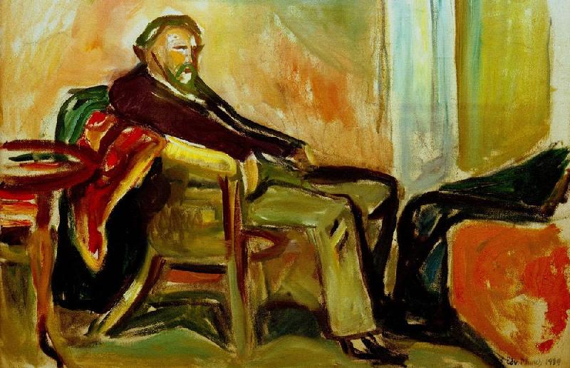 Munch, Self portrait influenza od Edvard Munch