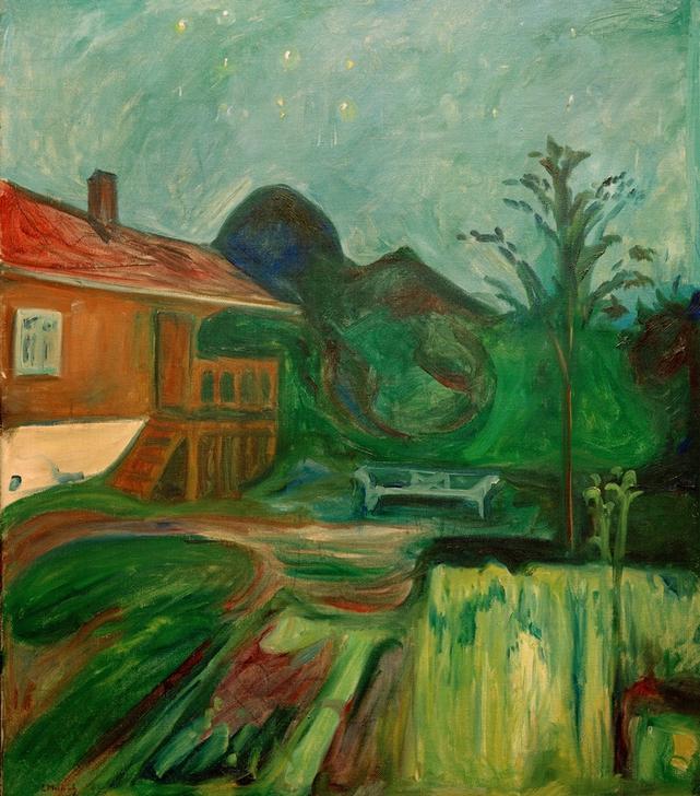 Summer Night.  Aasgaardstrand od Edvard Munch