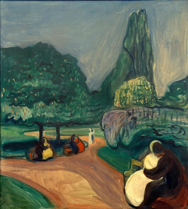 Studenterlunden (Summer Night) od Edvard Munch