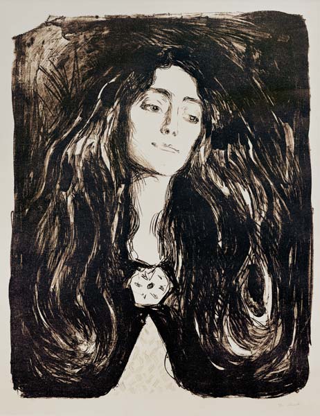 The Brooch, Eva Mudocci od Edvard Munch