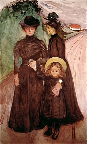 The Family on the Road  od Edvard Munch