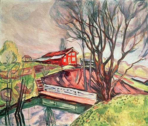 The Red House  od Edvard Munch