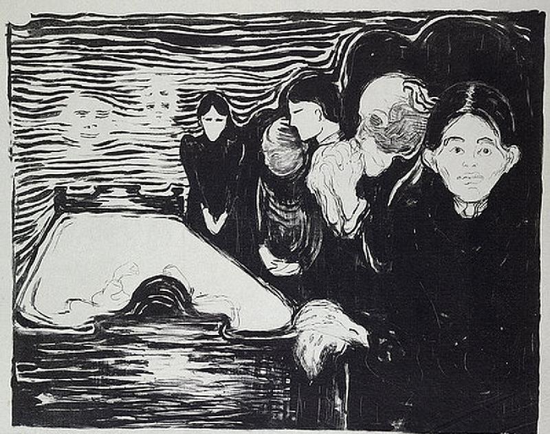 Todeskampf. od Edvard Munch