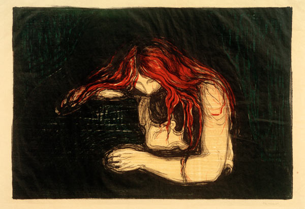 Vampire II od Edvard Munch