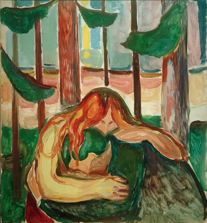 Vampir im Wald od Edvard Munch