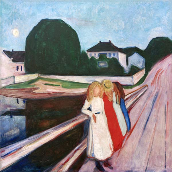 Four Girls on the Bridge 1905 od Edvard Munch