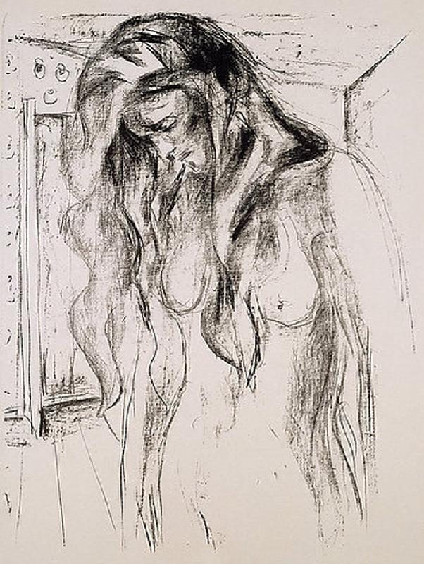 Weinendes Mädchen od Edvard Munch