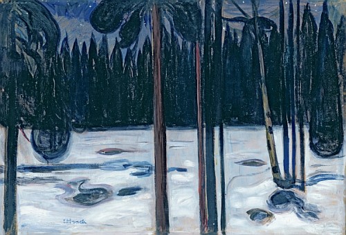 Winter Landscape  od Edvard Munch