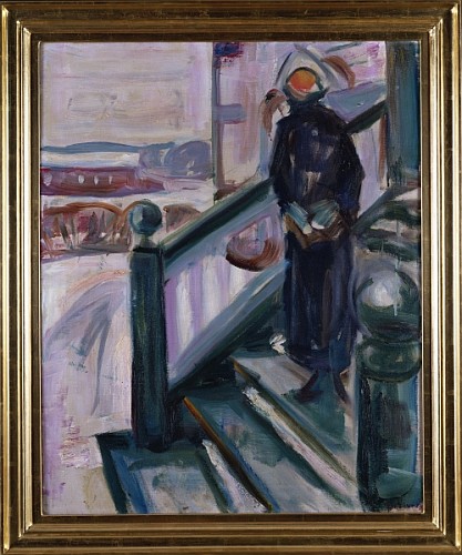 Woman on the Veranda  od Edvard Munch