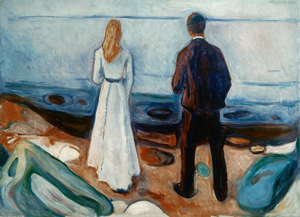Two people. The lonely od Edvard Munch
