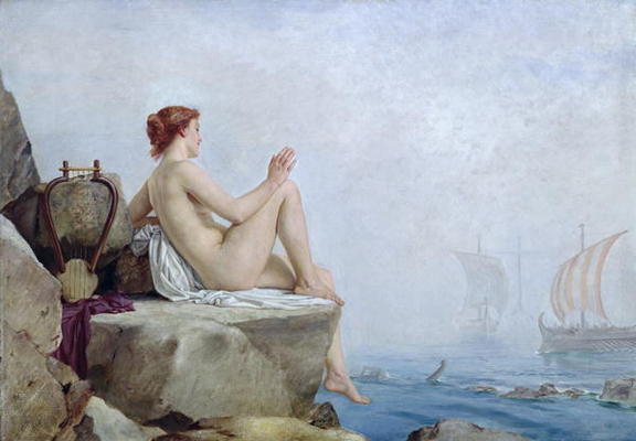 The Siren, 1888 (oil on canvas) od Edward Armitage