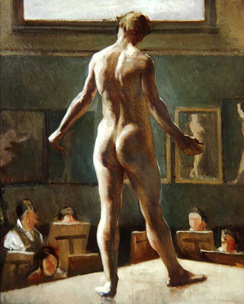 Male Figure Standing, 1911 od Edward Alexander Wadsworth