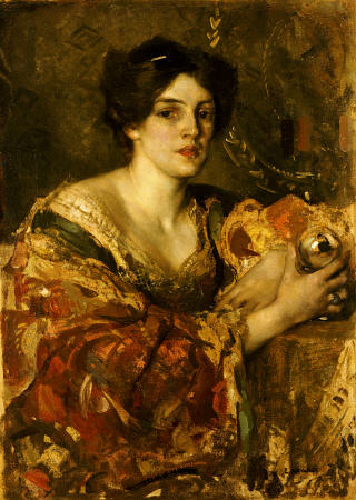 The Fortune Teller, Miss Jane Aitken od Edward Arthur Walton
