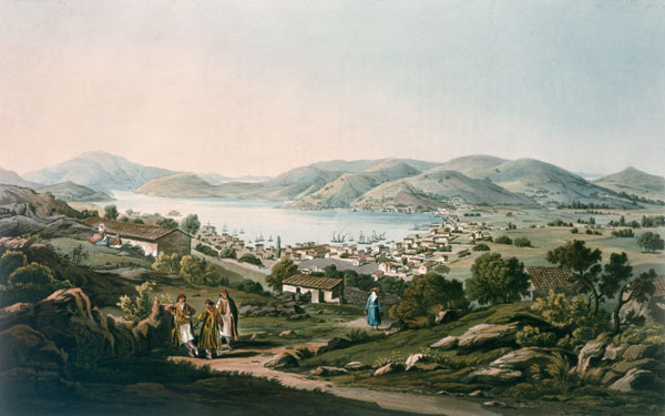 Ithaca , Chief place Vathy od Edward Dodwell