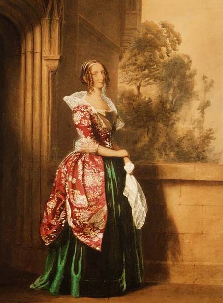 A Lady in her Costume Worn at the Eglington Tournament od Edward Henry Corbould