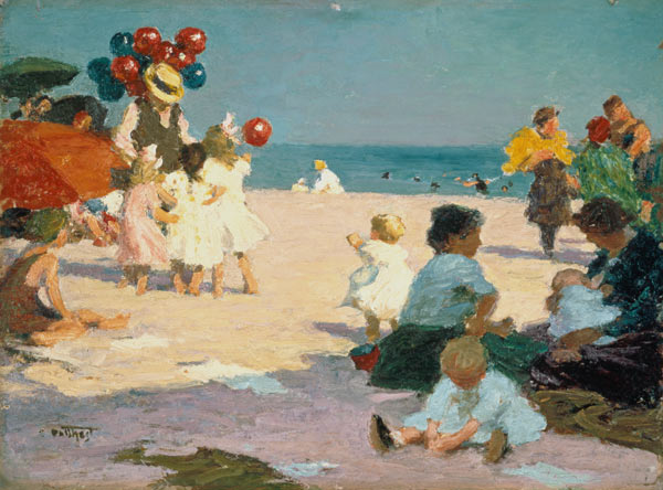 Beach life od Edward Henry Potthast