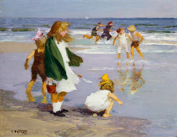 Play In The Surf od Edward Henry Potthast
