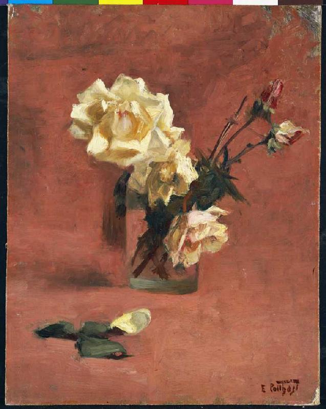 Rosen in einem Glas. od Edward Henry Potthast