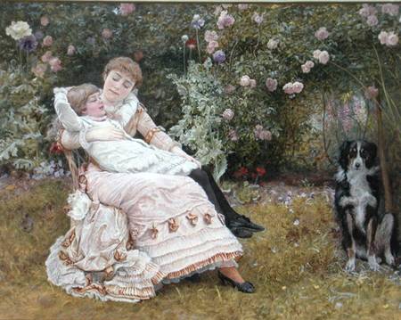 A rest in the garden od Edward Killingsworth Johnson