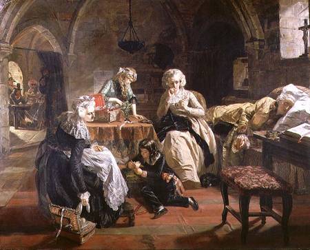 The Royal Family of France in the Prison of the Temple in 1792 od Edward Matthew Ward