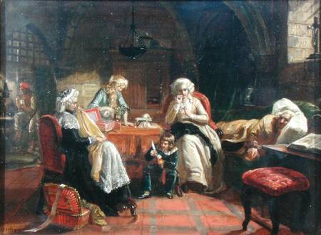 The Royal Family of France in the Temple od Edward Matthew Ward