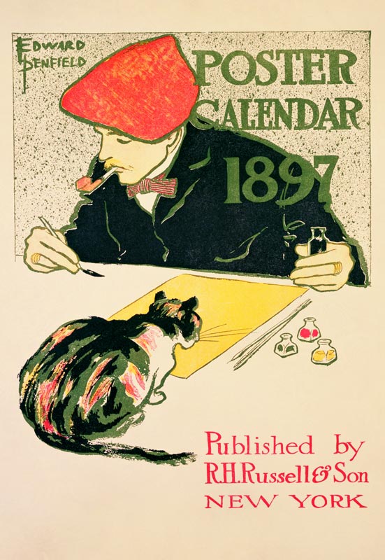 Poster Calendar, pub. by R.H. Russell & Son od Edward Penfield
