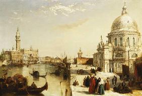 Der Canal Grande mit Santa Maria Della Salute, Venedig.