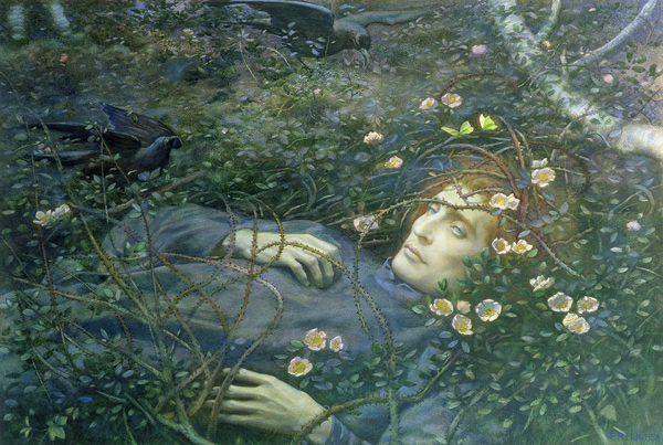 'Oh What's That in the Hollow?' od Edward Robert Hughes