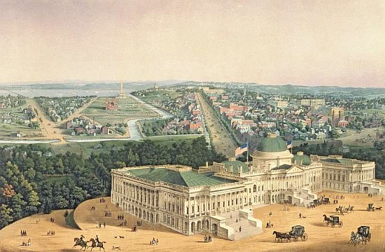 View of Washington, pub. E. Sachse & Co. od Edward Sachse