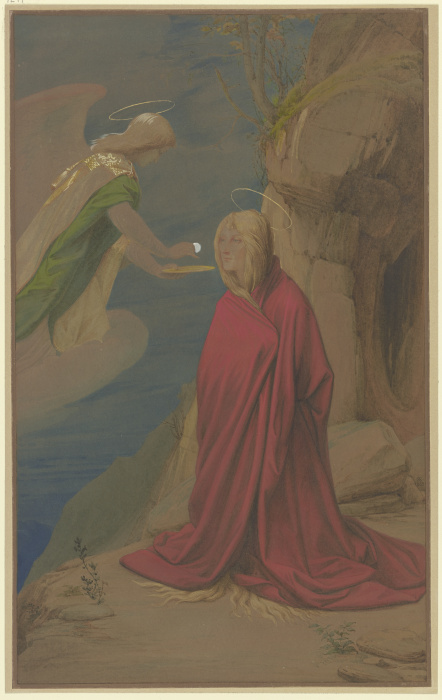 Die Kommunion der Heiligen Maria Magdalena od Edward von Steinle