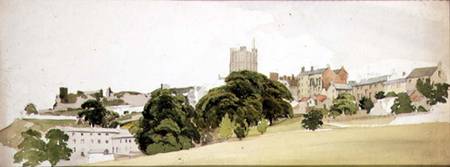 A View of Richmond Castle, Yorkshire od Edward W. Robinson