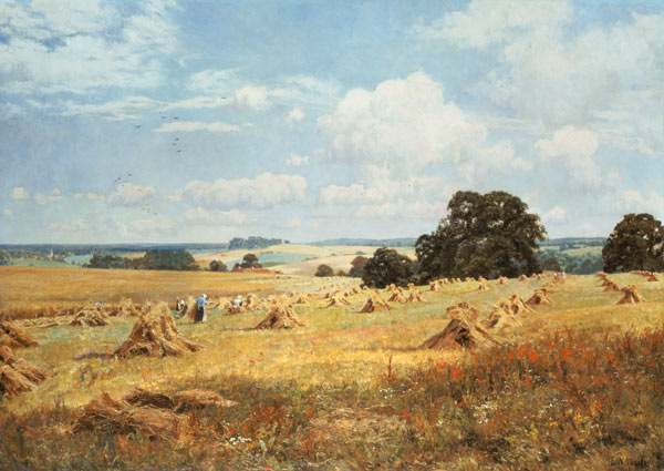 Grain harvest od Edward Wilkins Waite