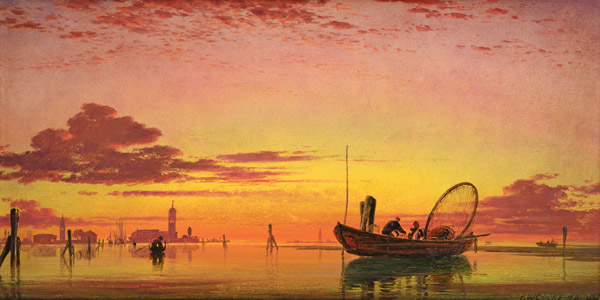 Mazzorto on the Lagoon, Venice od Edward William Cooke